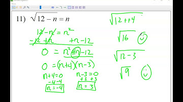 Alg 2 Unit 6 Test Study Guide Help Video