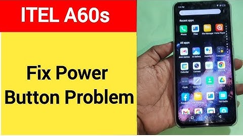 How to fix power button problem Itel A60s, how to fix auto restart problem