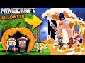 Baza vs tsunami halloween 2018  minecraft tsunami challenge  vito vs bella