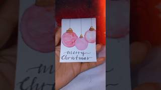 How to make Easy DIY Christmas card | part 1 #shorts #calligraphy #christmas