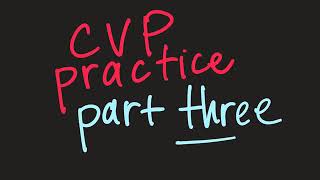 CVP Part 3: Operating Leverage and Margin of Safety