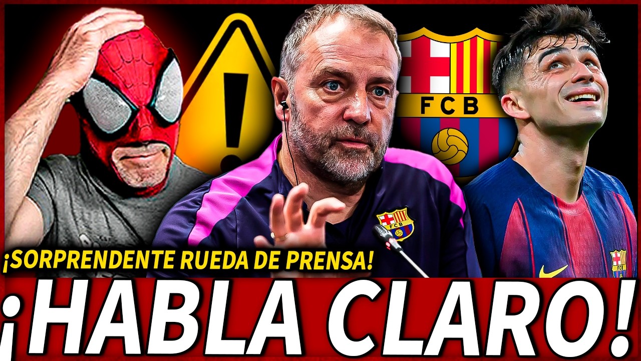 🤯¡IMPECABLE RUEDA de PRENSA de HANSI FLICK: REVELA el RESPONSANBLE de las LESIONES del BARÇA!