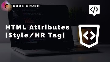HTML Attributes [Style/HR Tag] | Html Style Attribute | HTML hr Tag | Learn Html