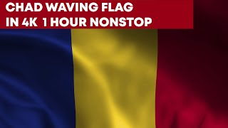 Chad Waving Flag 1 Hour Nonstop in 4k