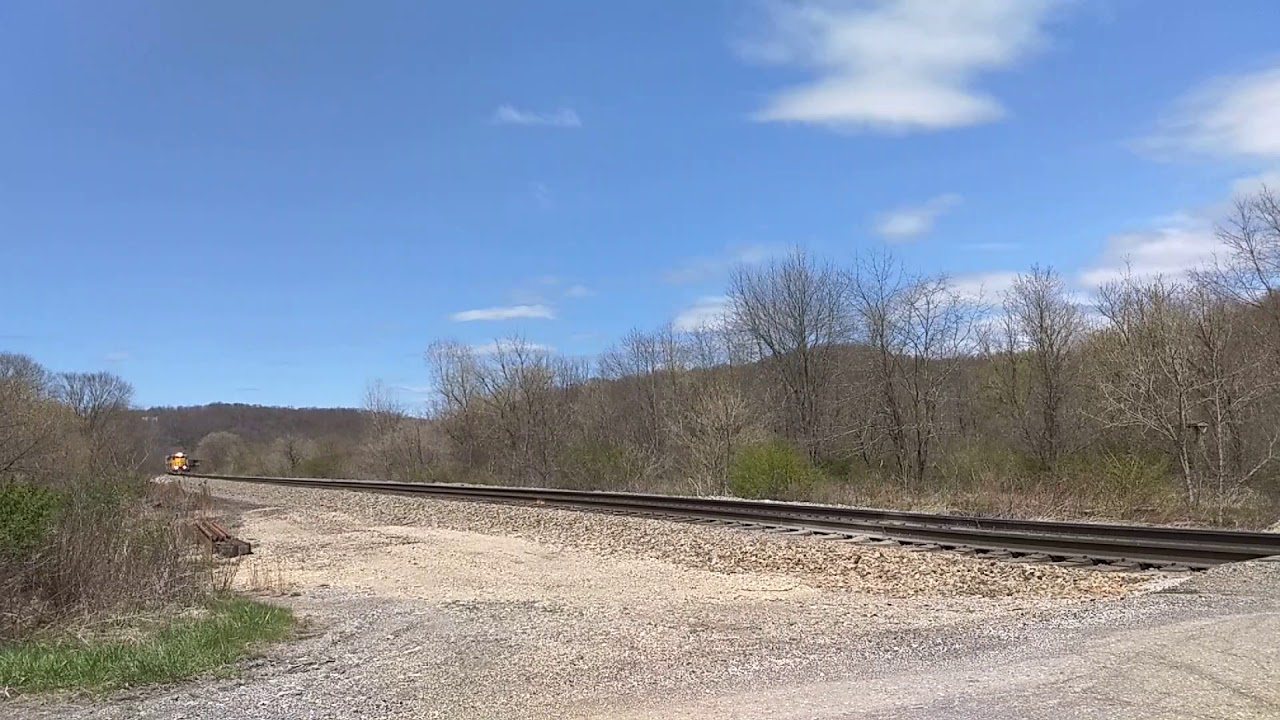 Ohio Central eastbound at Custer Tower, Jewett Ohio, 4/29/18 YouTube