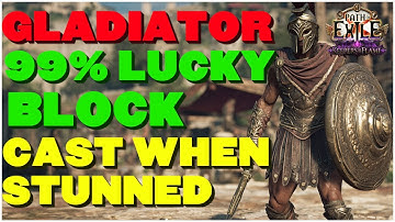 [POE 3.27] 99% LUCKY Block CWS Gladiator is Immortal – Grueling Gauntlet and Inscribed Ultimatum.