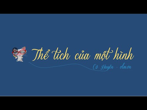 Video Thể tích của một hình - Toán lớp 5 [ONLINE MATH -... - YouTube