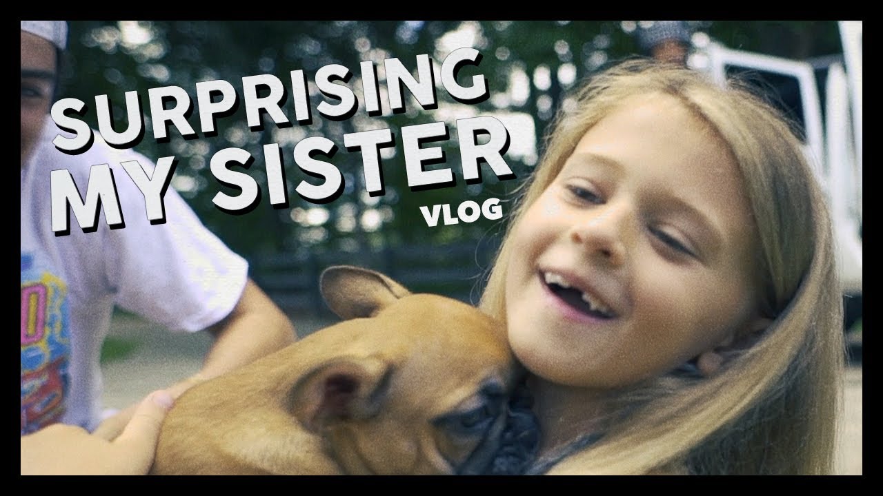 I GOT MY LITTLE SISTER A FRENCH BULLDOG!