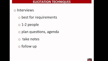 Elicitation Techniques | CABA
