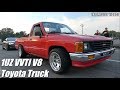 1UZ VVTi V8 Swapped Toyota Truck Drag Racing