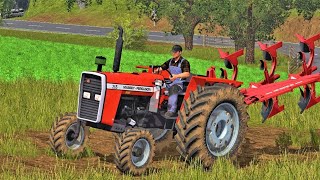 Messy Ferguson Tractor Android Game Simulator Tractor Trolley Carrying Bricks Best Android gameplay screenshot 3