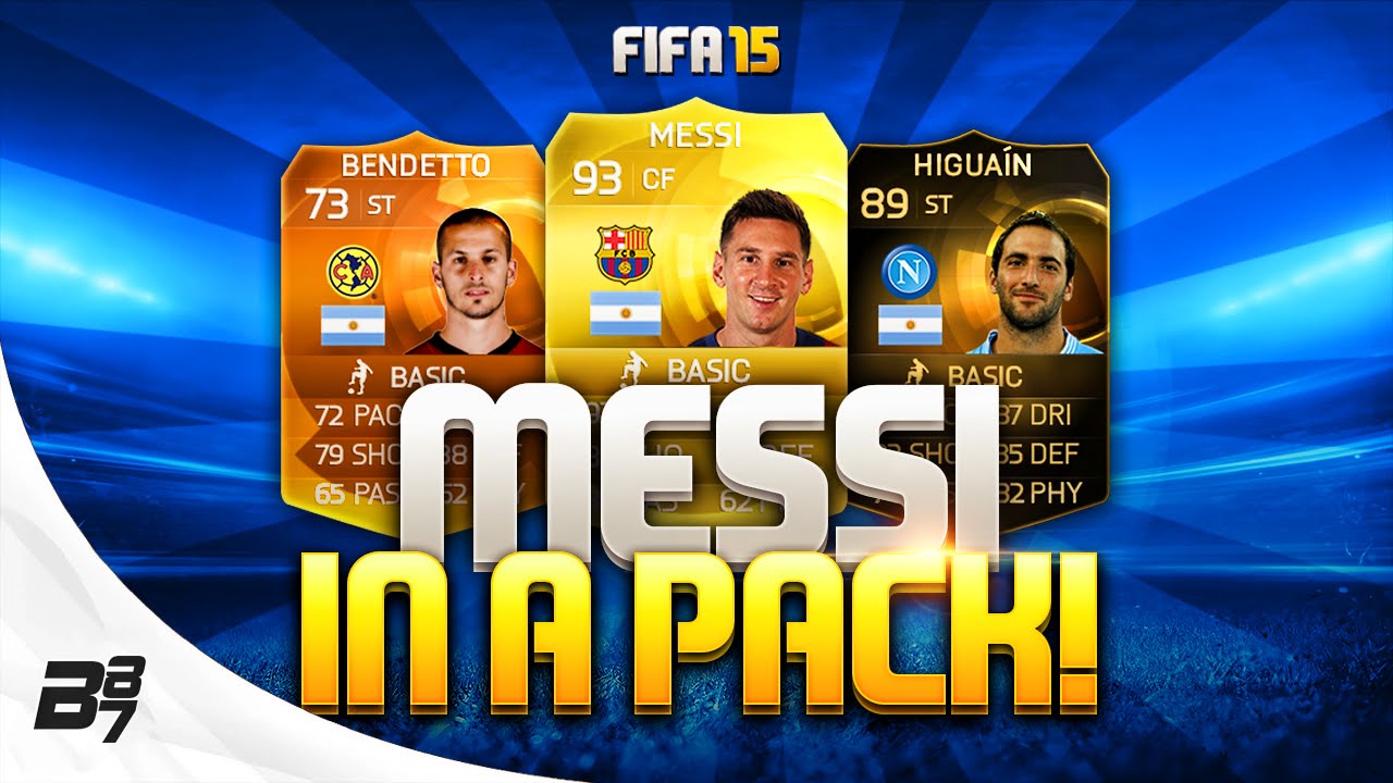 FIFA 15 - MESSI IN A PACK!!!!