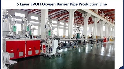 Multilayer EVOH oxygen barrier pipe production line PERT/EVOH pipe KAIDE factory from China