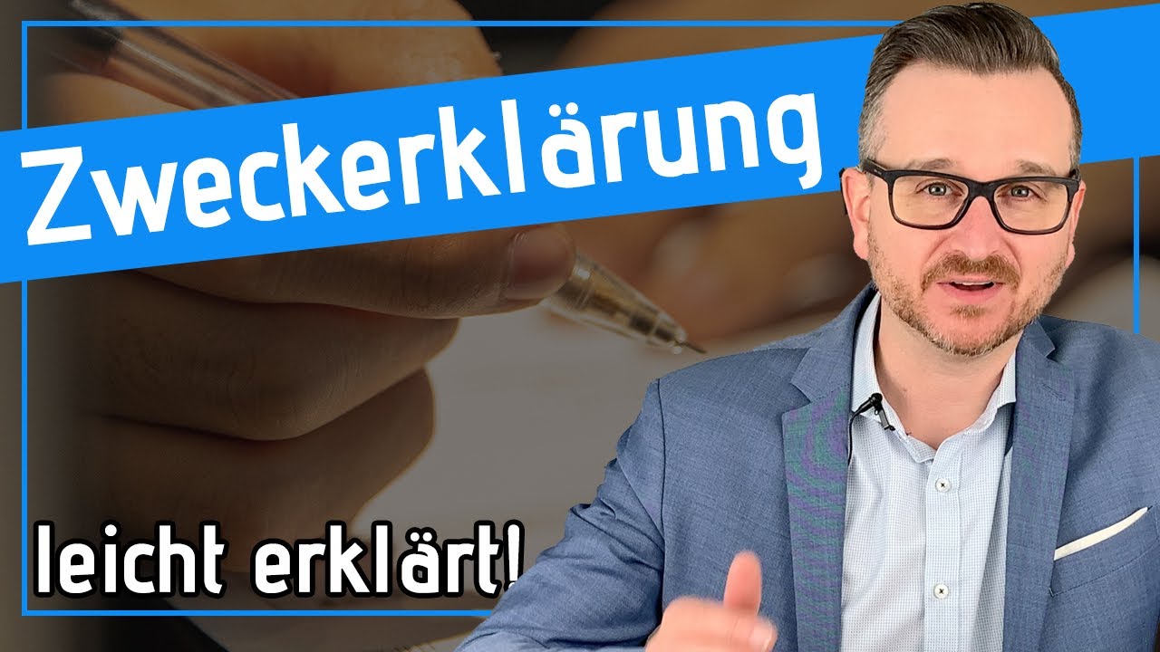 Zweckerklärung einfach erklärt - YouTube