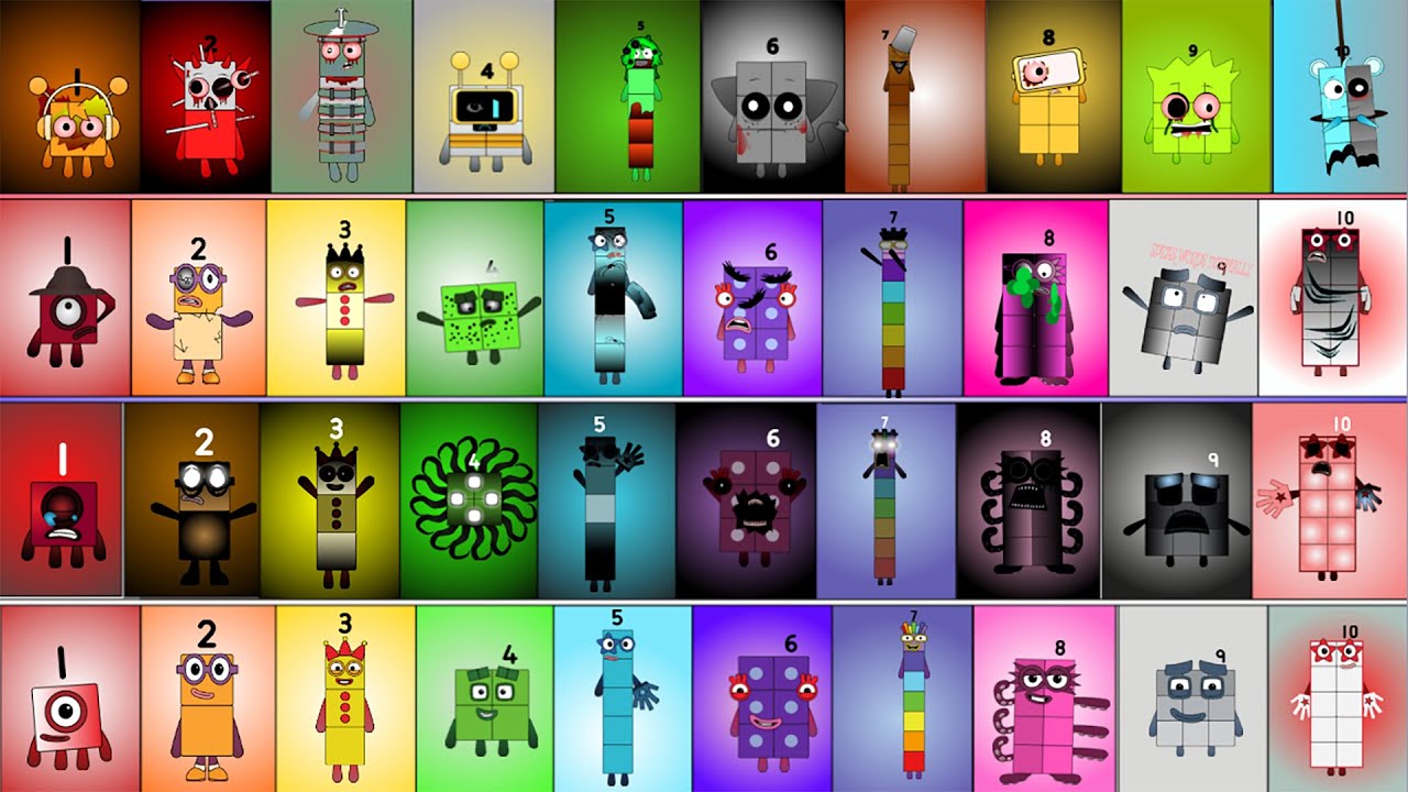 Sprunki Normal vs Numberblocks Band( 1  -10 ) - Phobiablocks  - Horror| Ultimate Music Battle Roy !!