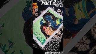Radha Krishna Drawing and Coloring part 2🎨❤️🤩 #drowning #colors #radhakrishna #shorts