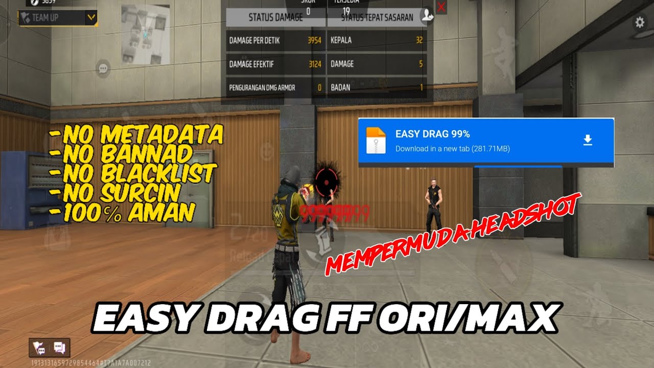NEW UPDATE‼️EASY DRAG MEMUDAHKAN HEADSHOT, SAFE 100℅✅ ANTI BENNED✅ NEW UPDATE‼️EASY DRAG MEMUDAHKAN HEADSHOT, SAFE 100℅✅ ANTI BENNED✅