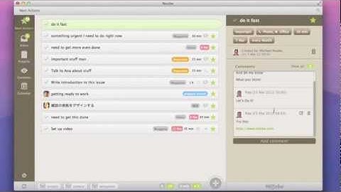 Nozbe Desktop for Mac and Windows - Video 1
