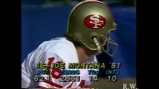 NFL 1981 11-22-81 San Francisco 49ers vs Los Angeles Rams  pt 1 of 2