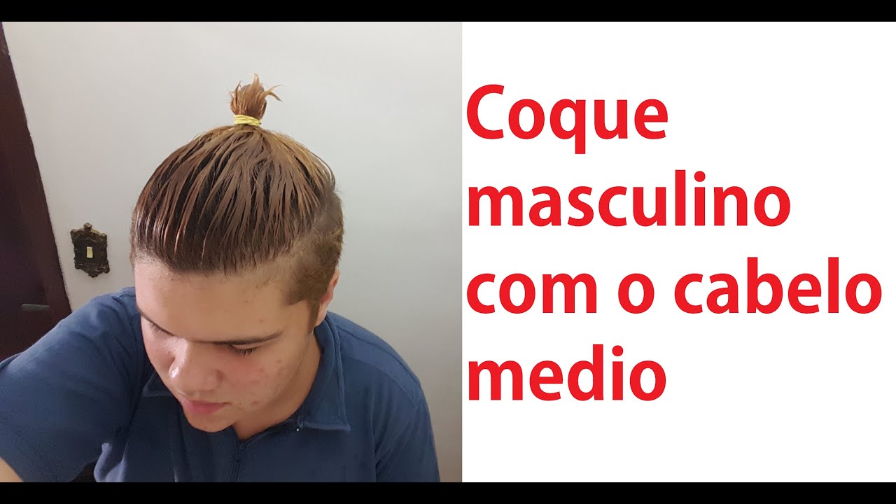 Como fazer coque tendo o cabelo Médio( +\- 7 dedos) - YouTube