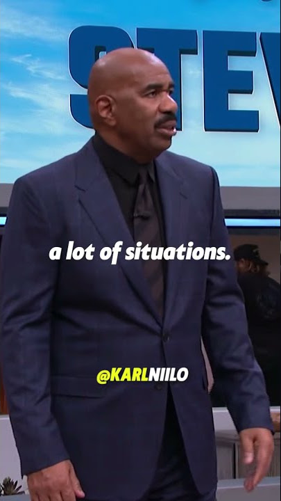 Money doesn’t make you happy - Steve Harvey
