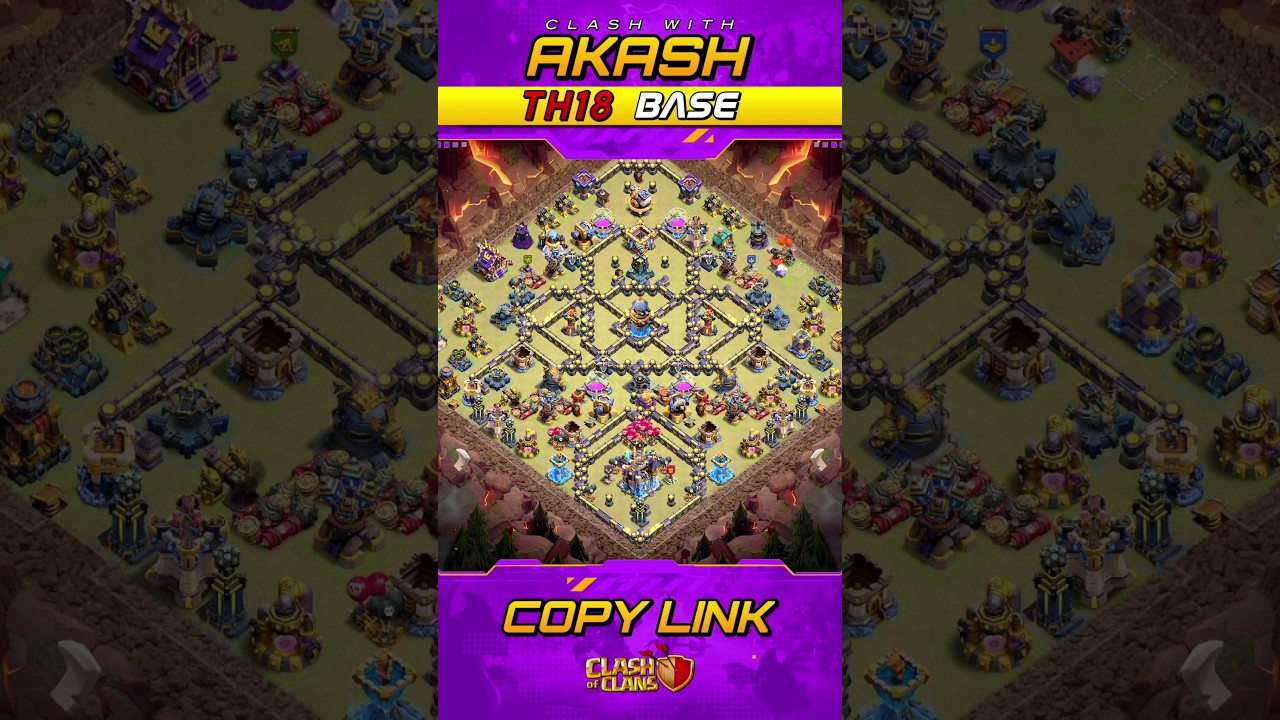 Only 1 Star Th18 War Base 2026 Anti 2 Star Anti Dragon Anti Meteor Golem Clash of Clans 🔥
