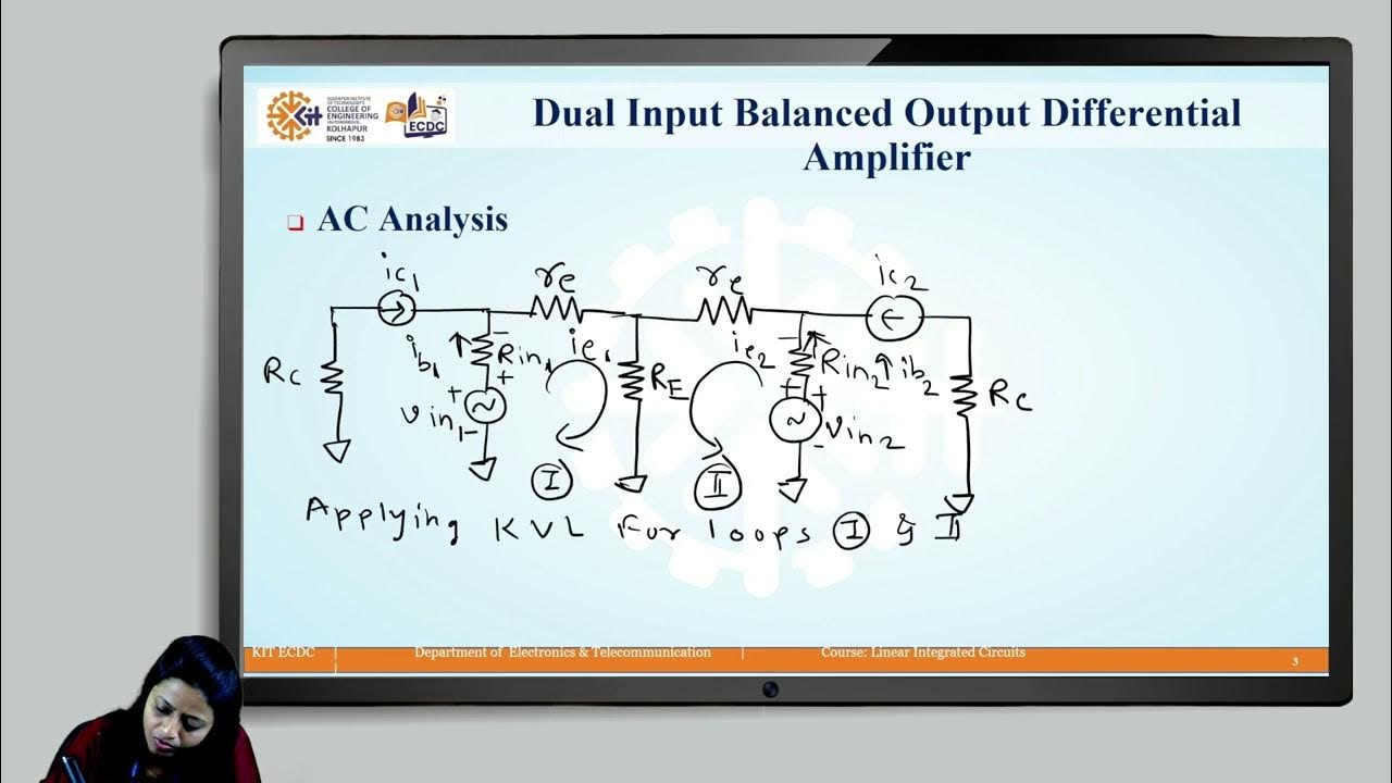 AC Analysis of Dual Input Balanced Output Differential Amplifier Voltage Gain YouTube