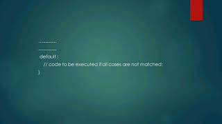 SWITCH STATEMENT  |  SAFNA K  |  PROBLEM SOLVING USING C