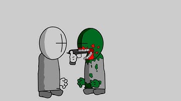 Grunt shoots a stiff zombie :0 (ANIMATION TEST 3)