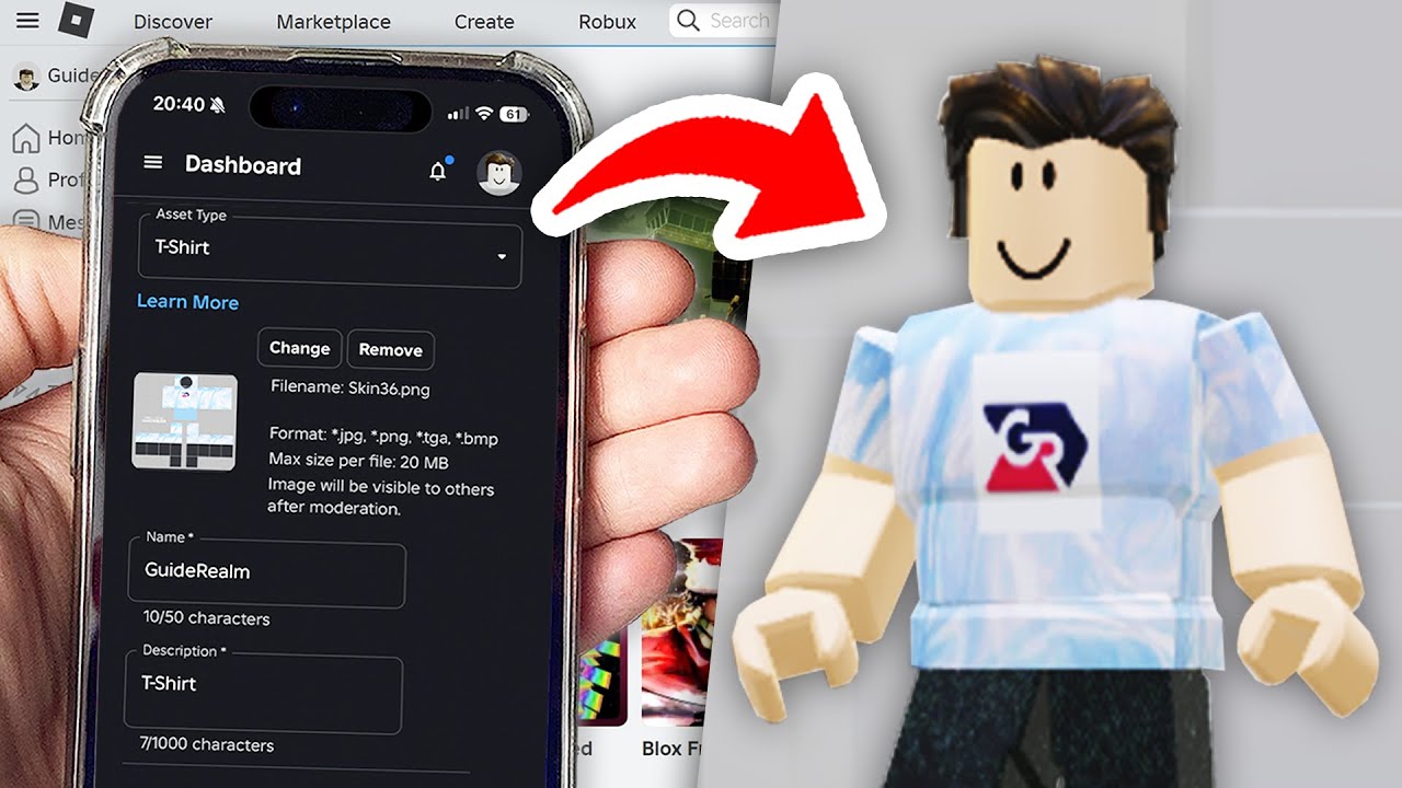 How To Design Roblox Clothes On Mobile Devices 