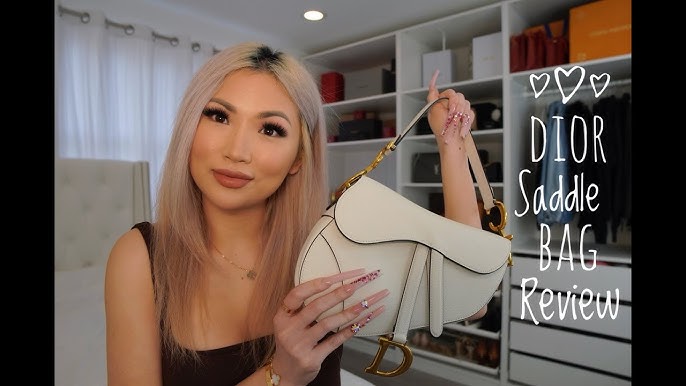 LET'S SEE WHAT FITS INSIDE THE DIOR SADDLE BAG! 🤍✨ LV Small