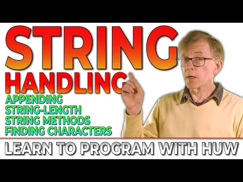 Common Strings Operations in Programming (Learn To Program With Huw)