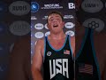 That American fight got Bruno Pallone to the finals 🇺🇸 #usawrestling #wrestlebaku