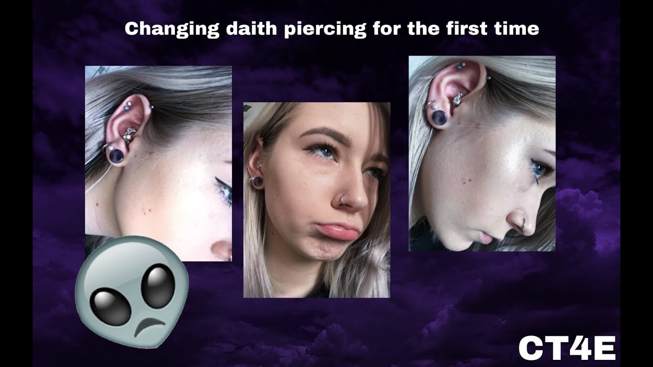 Changing my Daith piercing for the first time| CT4E