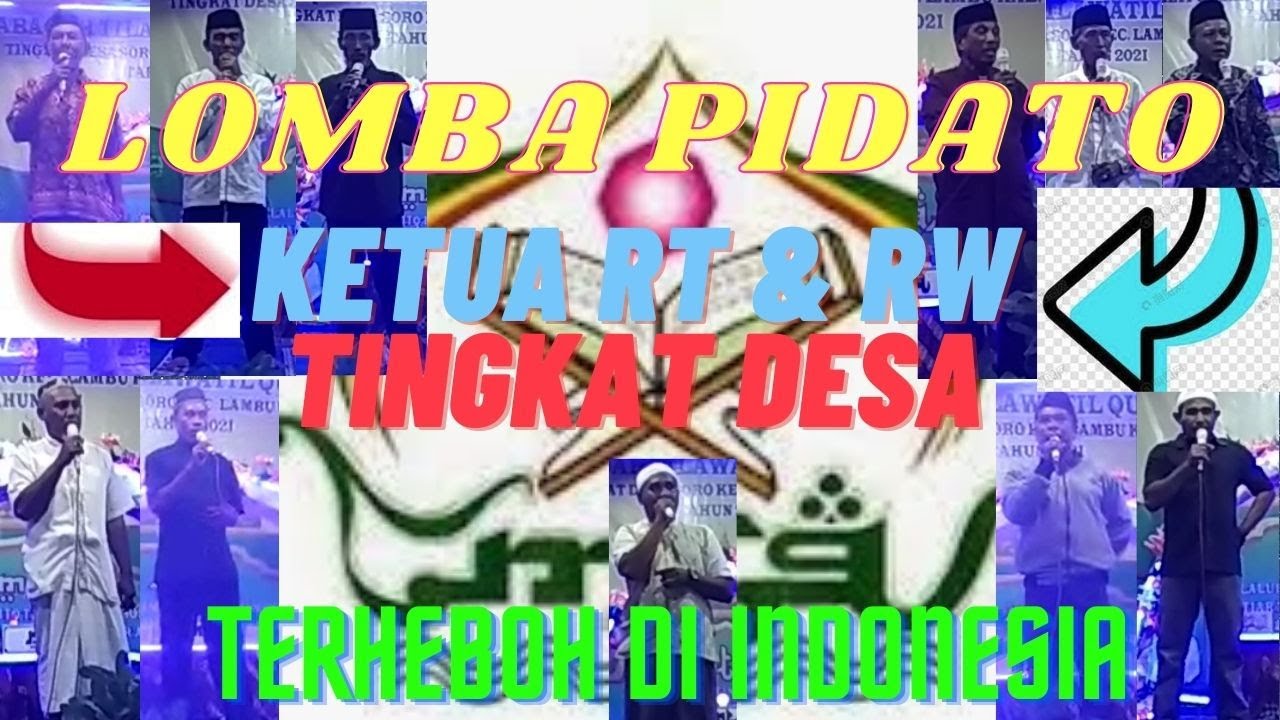 LOMBA PIDATO KETUA RT & RW TINGKAT DESA TERHEBOH - YouTube