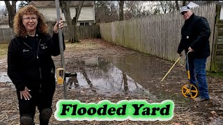 Stormwater Drainage - New Homeowner's Flooded Yard mitigated with Dry Well | East Brunswick, NJ.