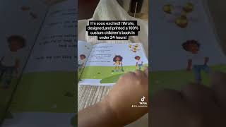 100% custom children’s book in under 24 hours! If you want to see a tutorial on this, let me know! ￼
