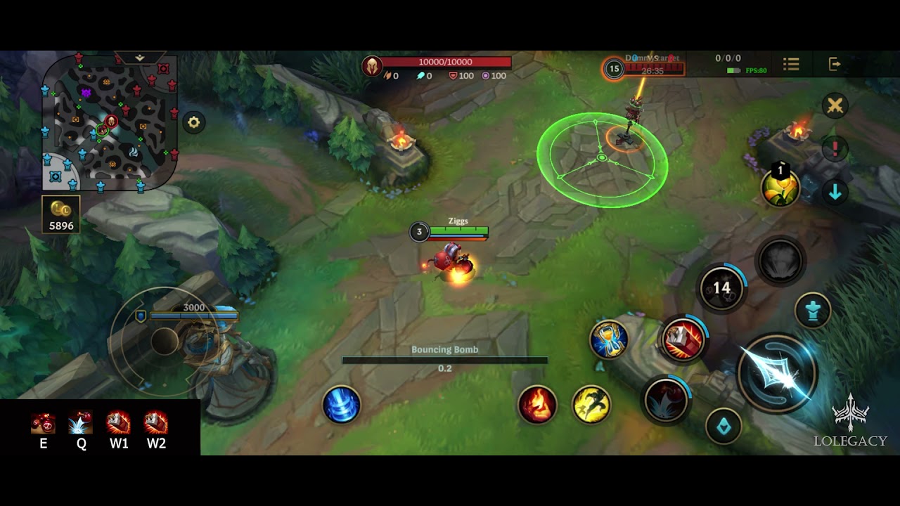 WILD RIFT - Ziggs Long Range Poke Combo