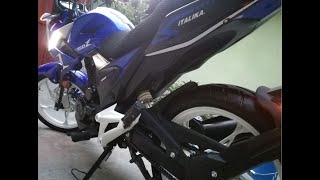 Italika 150z 2019 llanta trasera más ancha  130/70-17