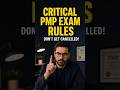 1 Mistake = PMP Exam CANCELLED! #PMP #PMPCertification #OnVUE #ProjectManagement #ExamTips