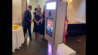 Open air Photo Booth with custom backdrop and red carpet for prom!