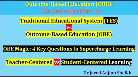 What is Outcome-Based Education (OBE) & Traditional Education?| Teacher vs Student-Centered Learning