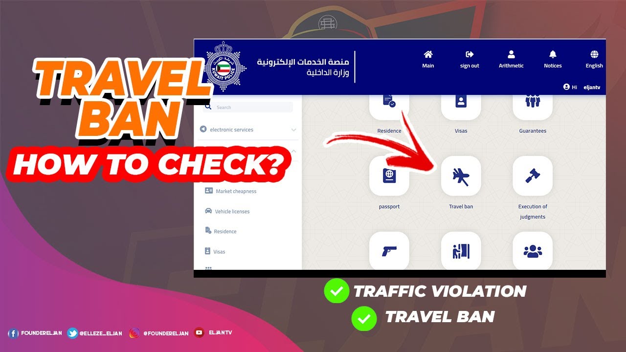 pay travel ban kuwait