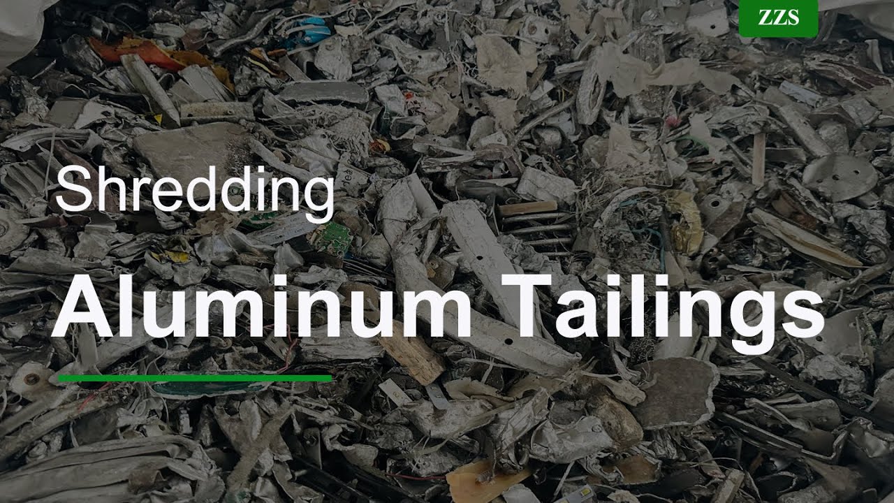Aluminum Tailing Material Recycling Shredder Testing Vertical Shredder ...