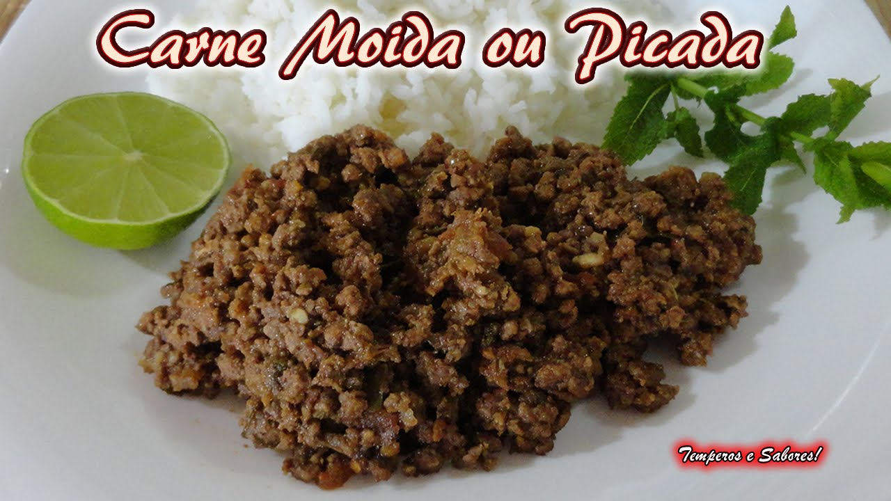 CARNE MOIDA OU PICADA receita fácil rápida e muito deliciosa