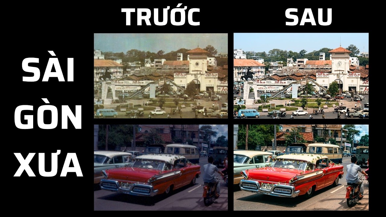 Ngắm Nhìn Sài Gòn Xưa Trước 1975 Sau Khi Được Phục Dựng Chất Lượng Cao