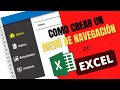 Cómo crear un menu de navegación en Excel