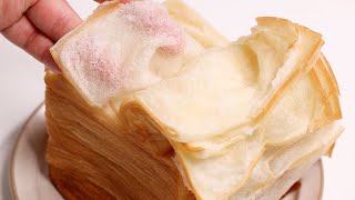 중국의 대유행 천겹 토스트! 한달이나 기다릴수 없어서 만들었습니다 a recipe for a thousand layers of toast