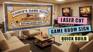 LASER CUT GAME ROOM SIGN @ricohernandez2394