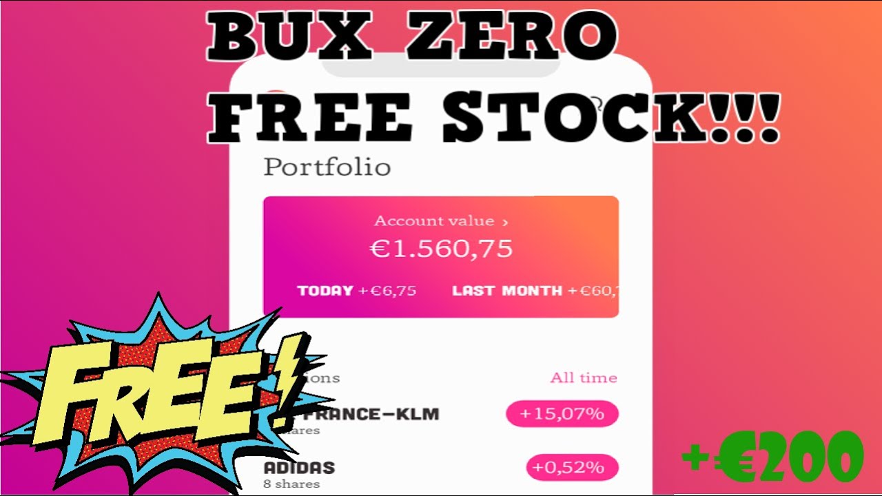 HOW TO GET A FREE STOCK USING BUX ZERO [EUROPE] [€200]